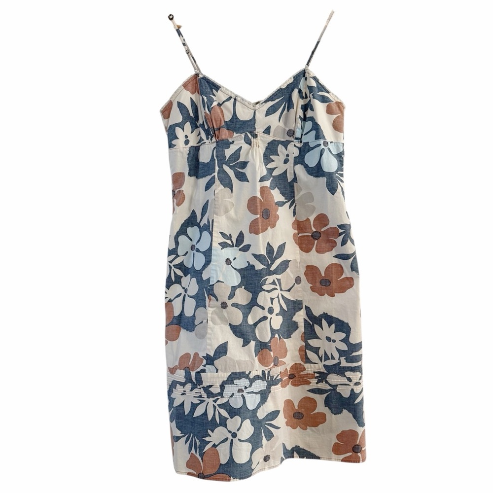 Organic cotton floral dress aventura clothing sleeveless neutral women’s size 12